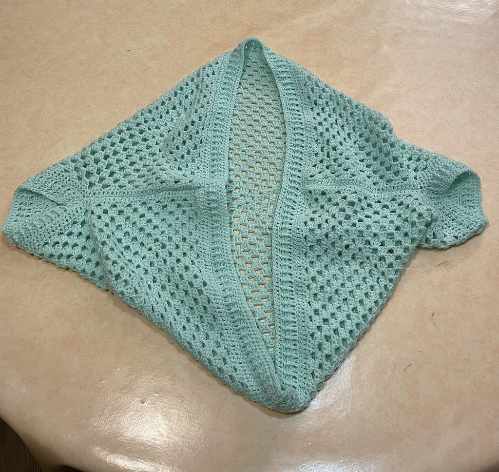 gilet crocheté