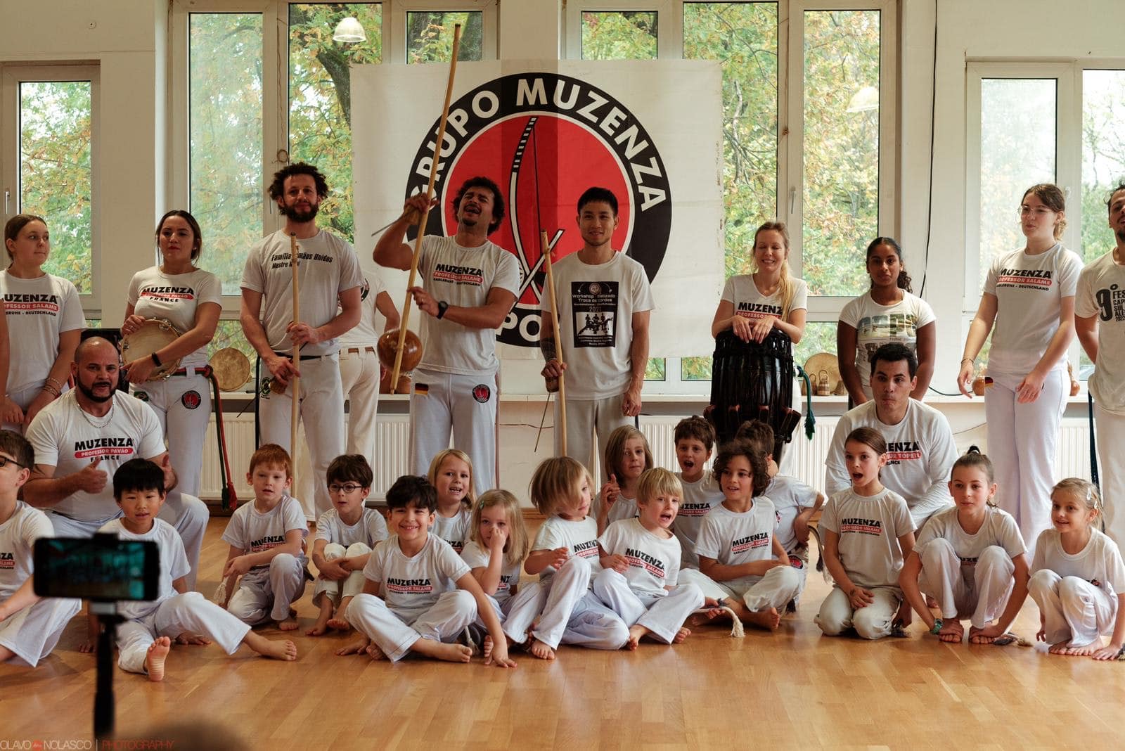 La capoeira en déplacement en Allemagne dans le cadre d'un échange