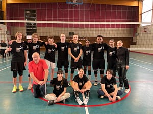L'équipe de volley ball jeune