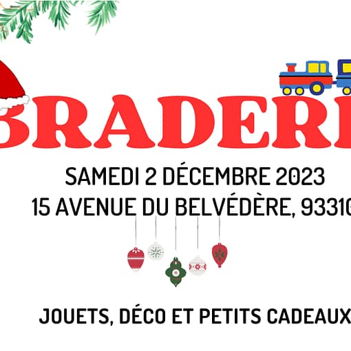 Braderie et expo-vente samedi 2 décembre 2023 au Pré Saint-Gervais