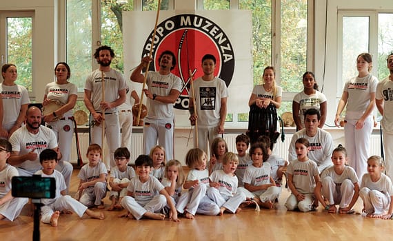 La capoeira en déplacement en Allemagne dans le cadre d'un échange