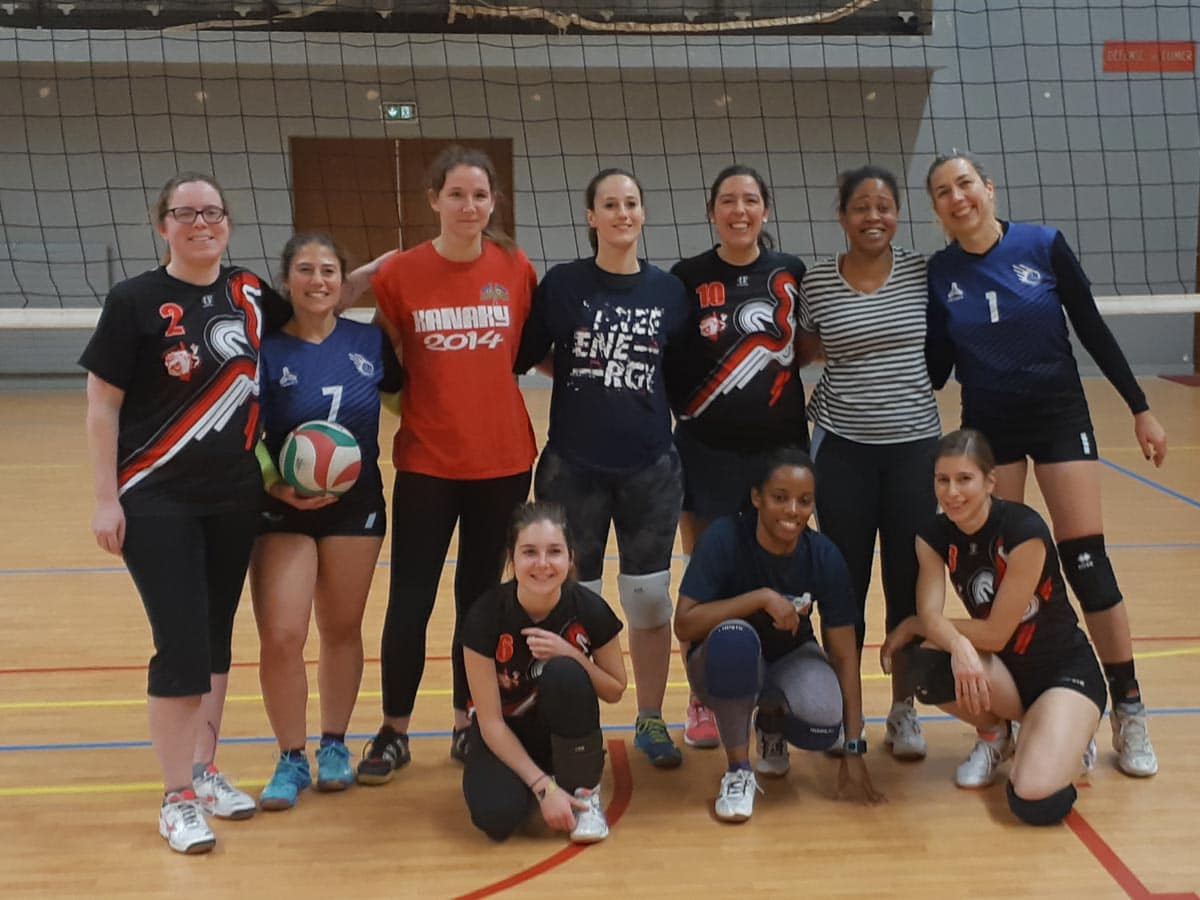 Avec l'équipe Smash girls