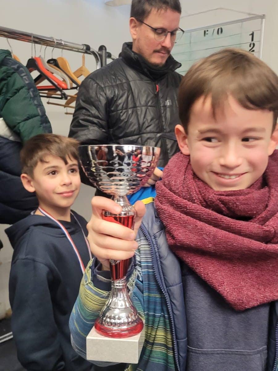 Le gagnant du Challenge des Chevaliers de Fontenay, tournoi d'échecs le 4 février 2024